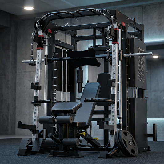 Professional Gym Smith Machine Set—Multi-Functional All-In-One Fitness Equipment, Suitable for Professional Gyms — Studio Shot