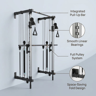 Folding Wall-Mounted Smith Machine